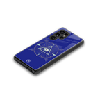evil eye mandala blue back phone cover | glass case for samsung galaxy s25 ultra