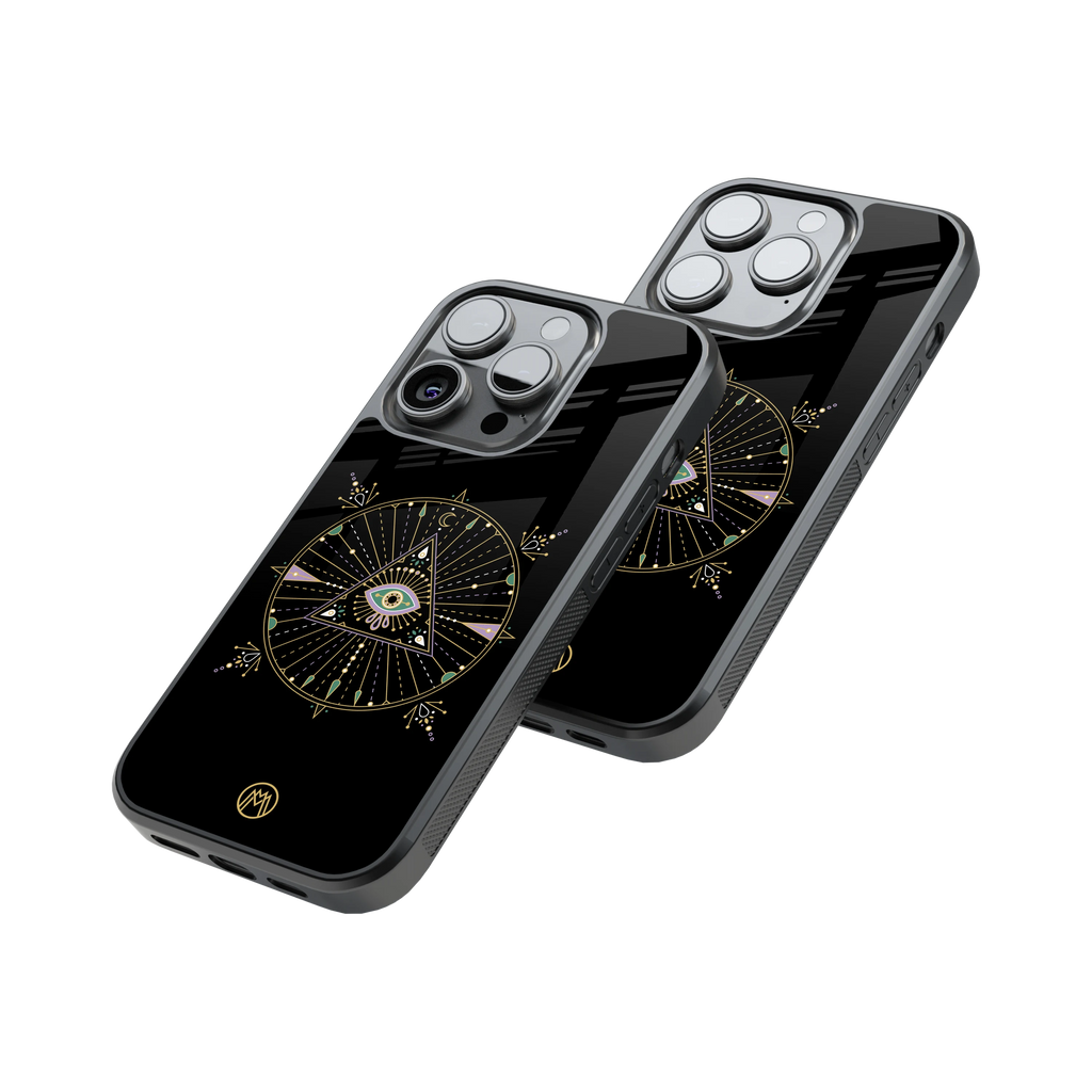 Protective Glass Back Phone Case Compatible with iPhone, Samsung, OnePlus, Pixel & More