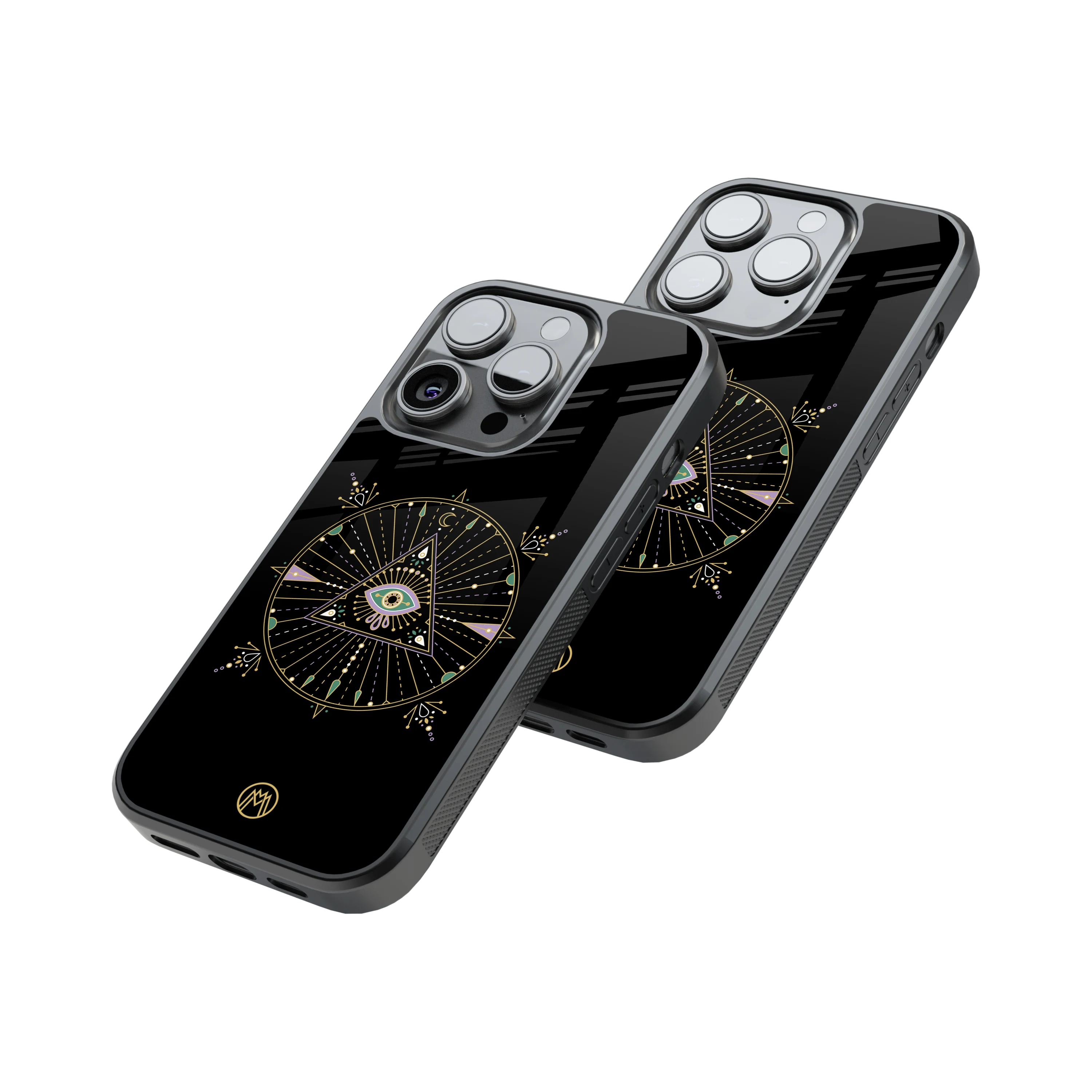 Protective Glass Back Phone Case Compatible with iPhone, Samsung, OnePlus, Pixel & More