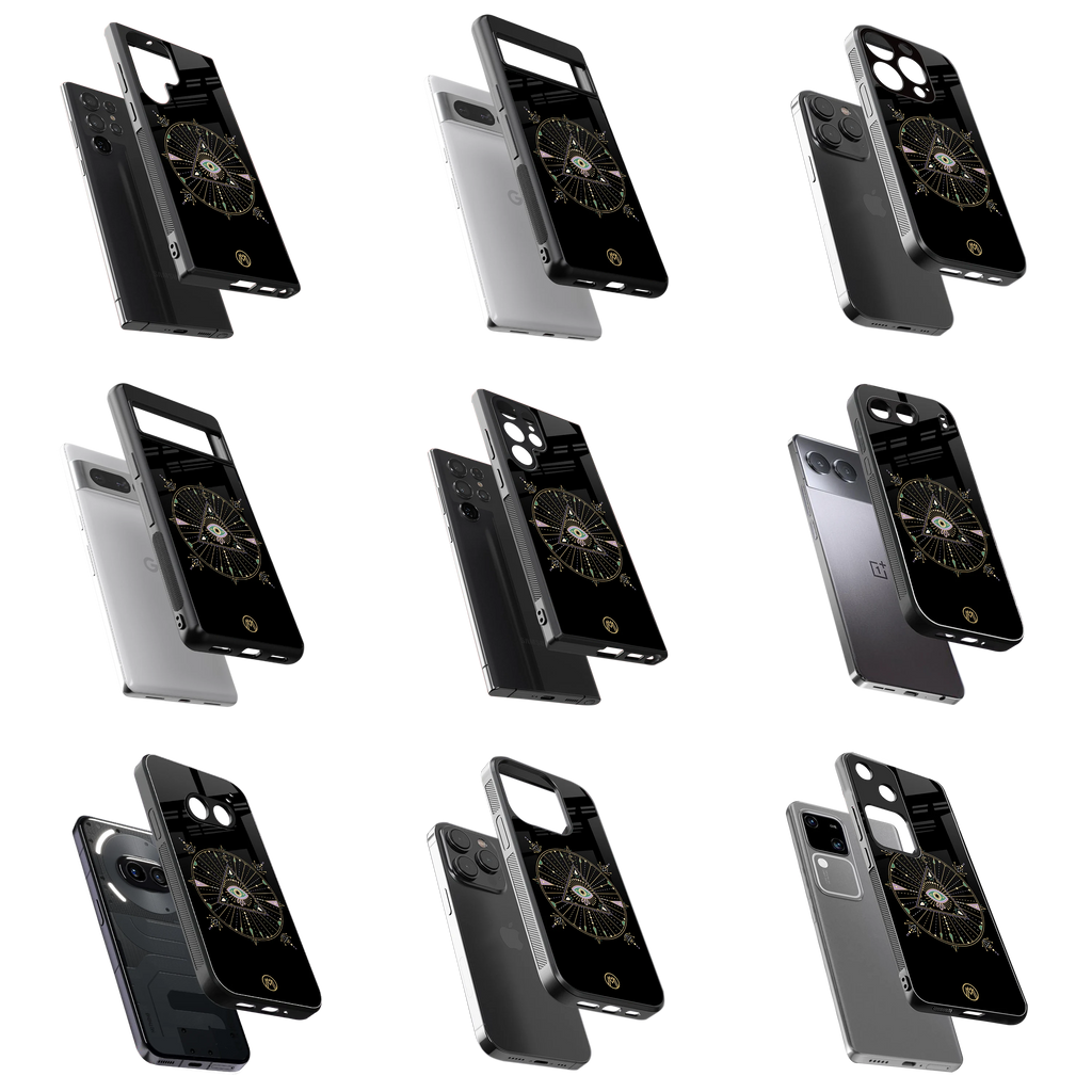 Durable Glass Back Mobile Case for iPhone, Samsung, OnePlus, Google Pixel, Redmi, Vivo, Oppo