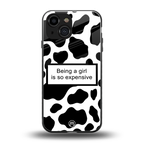 expensive girl back phone cover | glass case for iphone 13 mini