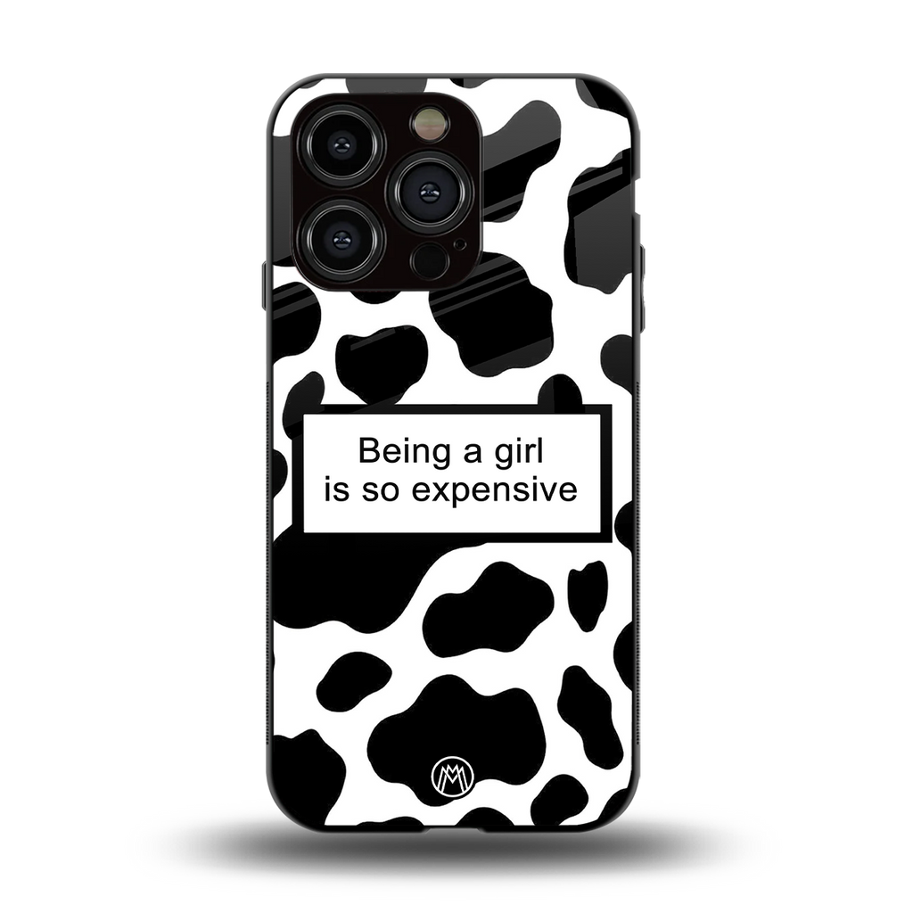 expensive girl back phone cover | glass case for iphone 13 pro