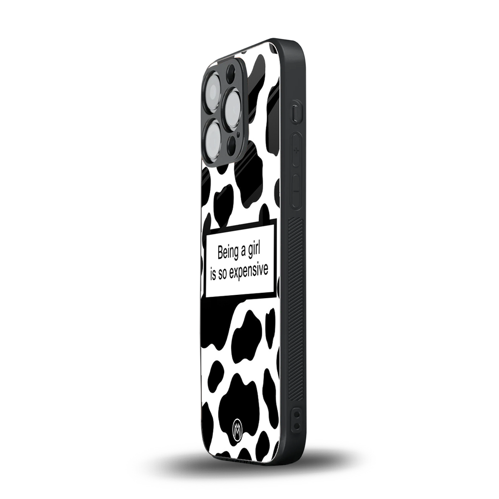 expensive girl back phone cover | glass case for iphone 13 pro