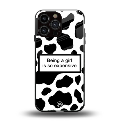 expensive girl back phone cover | glass case for iphone 14 pro max