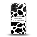 expensive girl back phone cover | glass case for iphone 16