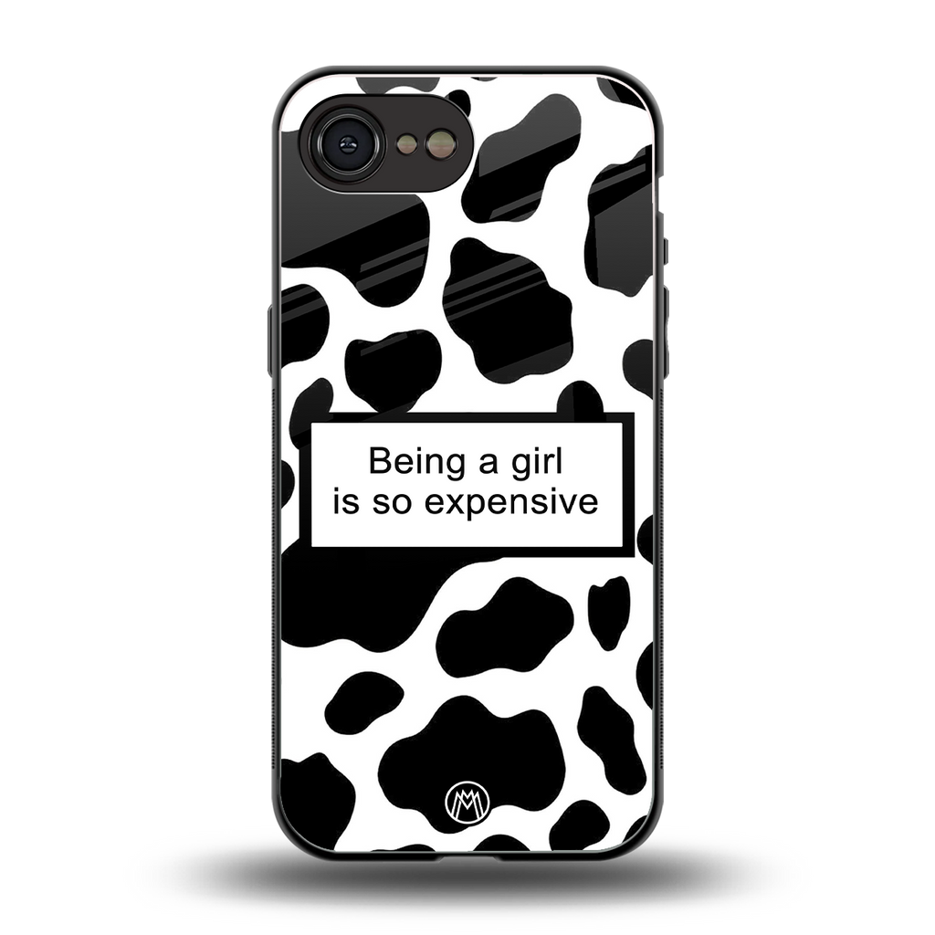 expensive girl back phone cover | glass case for iphone 16e