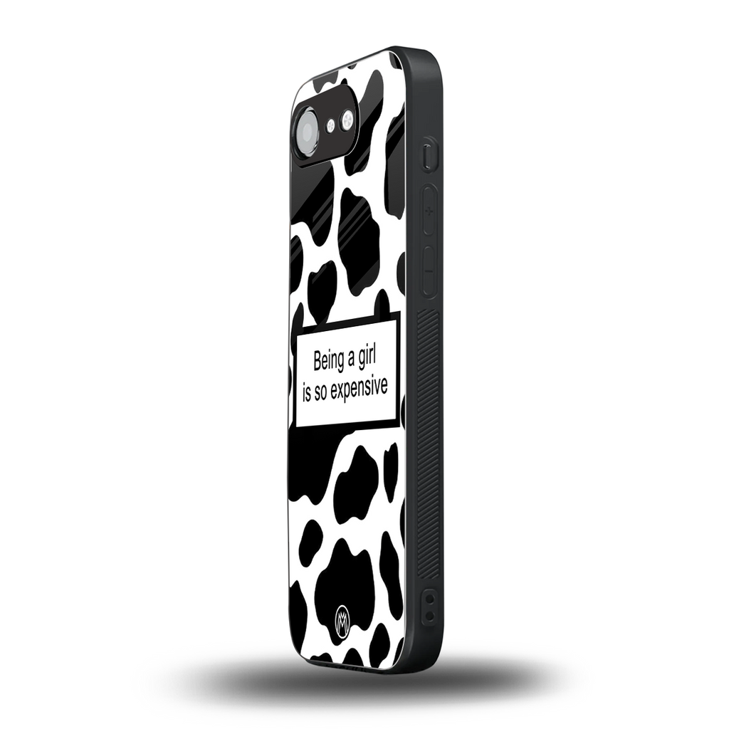 expensive girl back phone cover | glass case for iphone 16e