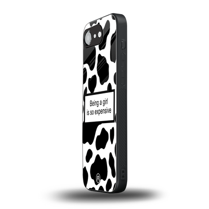 expensive girl back phone cover | glass case for iphone 16e