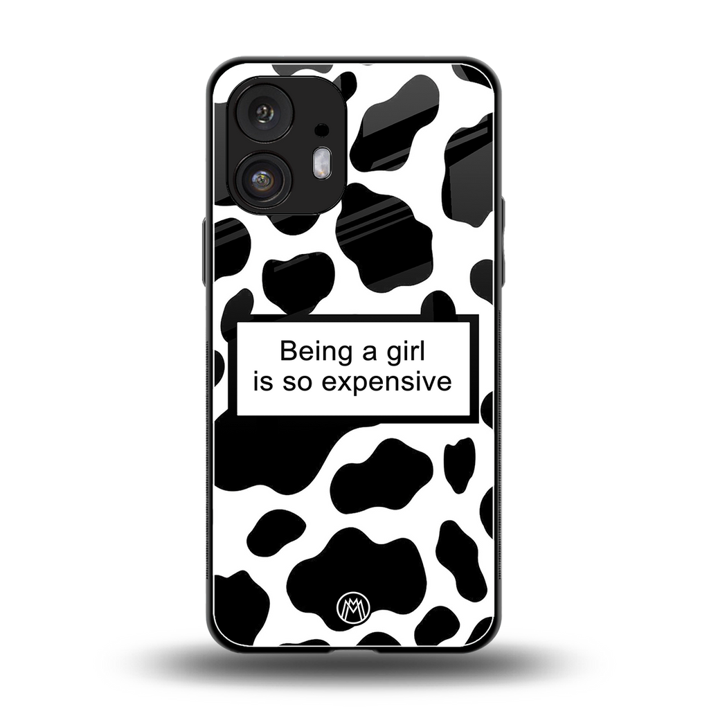 expensive girl back phone cover | glass case for nothing phone 2