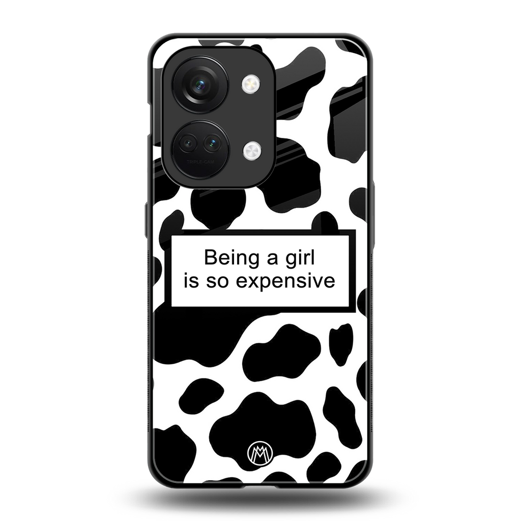 expensive girl back phone cover | glass case for oneplus nord 3