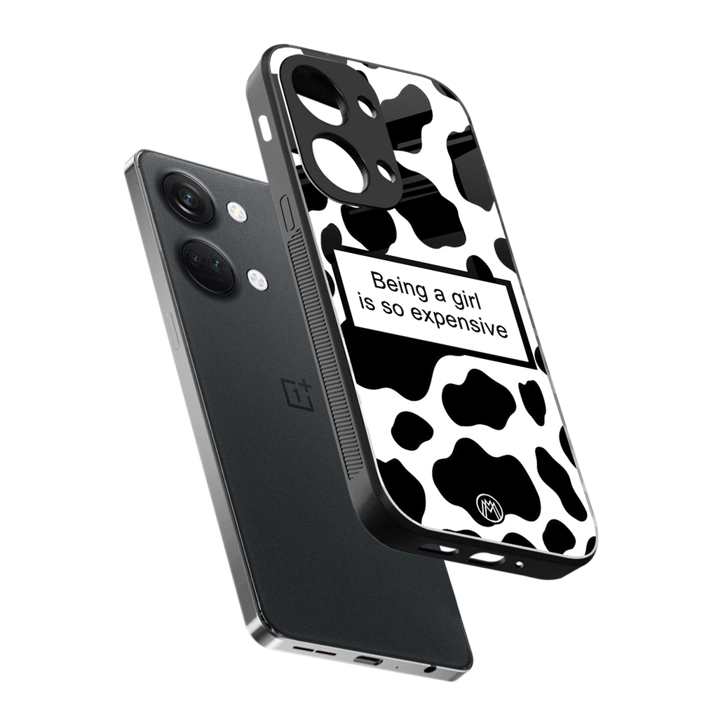 expensive girl back phone cover | glass case for oneplus nord 3