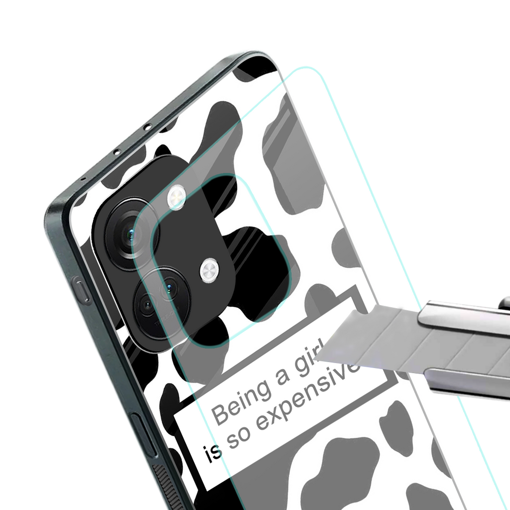 expensive girl back phone cover | glass case for oneplus nord 3
