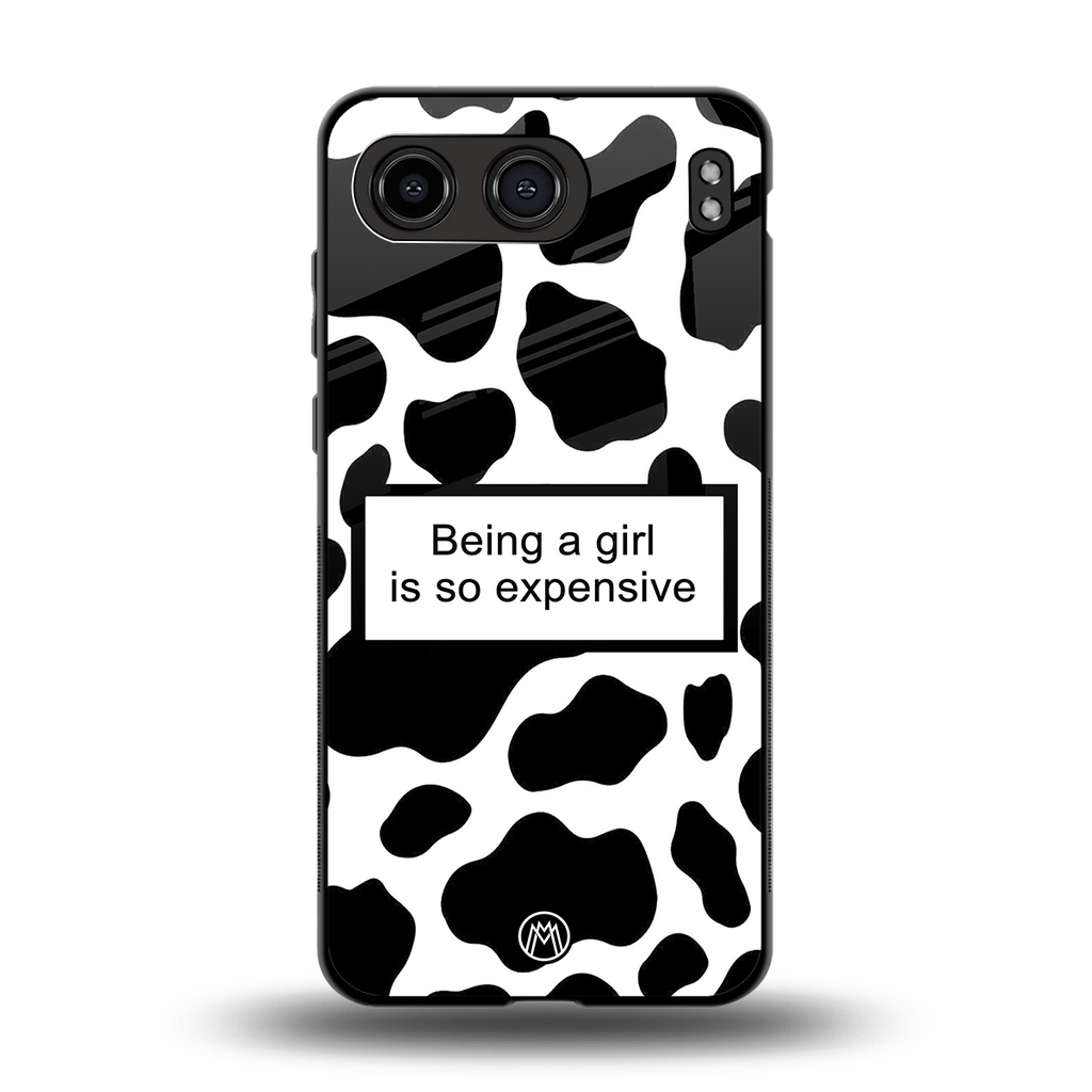 expensive girl back phone cover | glass case for oneplus nord 4