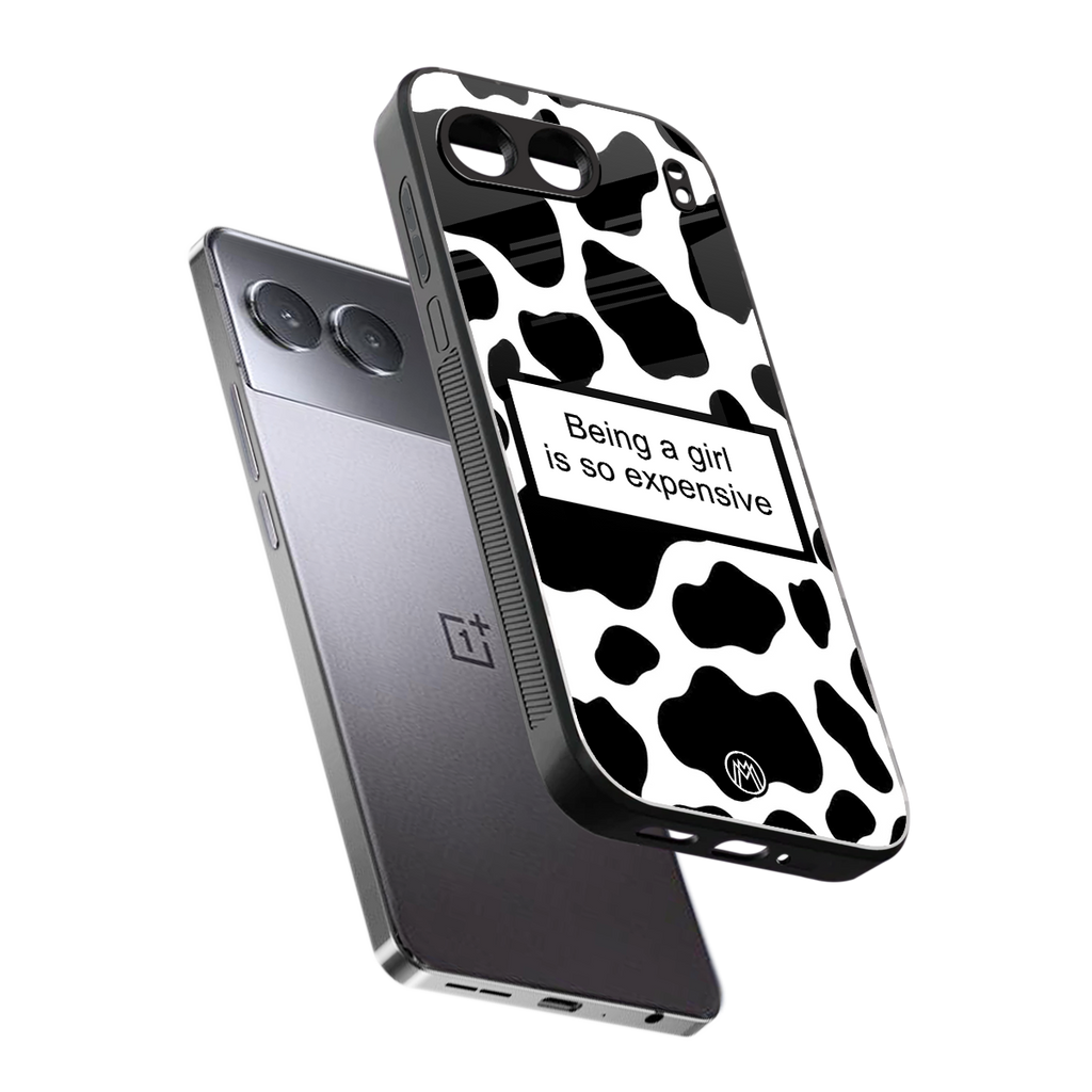 expensive girl back phone cover | glass case for oneplus nord 4
