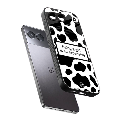 expensive girl back phone cover | glass case for oneplus nord 4