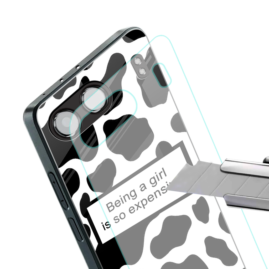expensive girl back phone cover | glass case for oneplus nord 4