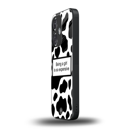 expensive girl back phone cover | glass case for oneplus nord ce 3
