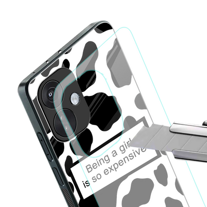 expensive girl back phone cover | glass case for oneplus nord ce 3
