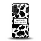 expensive girl back phone cover | glass case for oneplus nord ce 4 lite