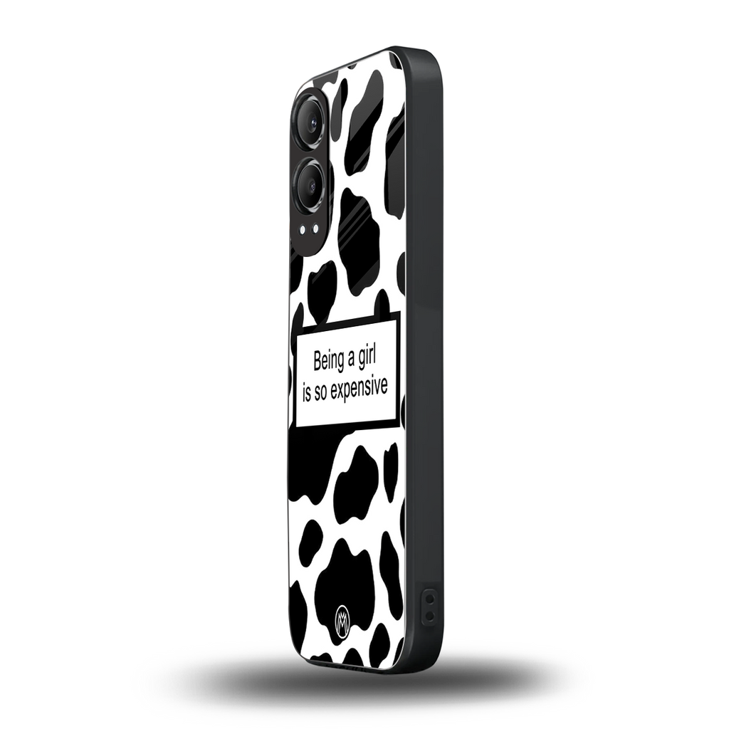 expensive girl back phone cover | glass case for oneplus nord ce 4 lite