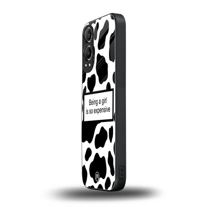 expensive girl back phone cover | glass case for oneplus nord ce 4 lite