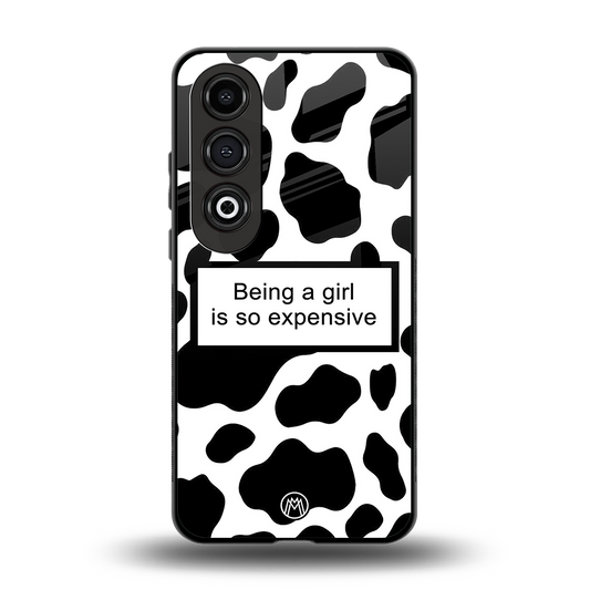 expensive girl back phone cover | glass case for oneplus nord ce 4