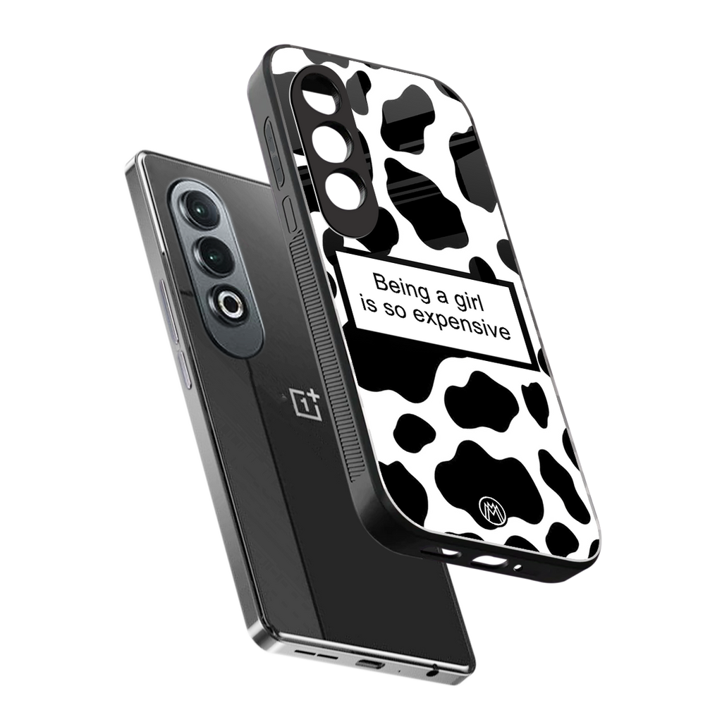 expensive girl back phone cover | glass case for oneplus nord ce 4