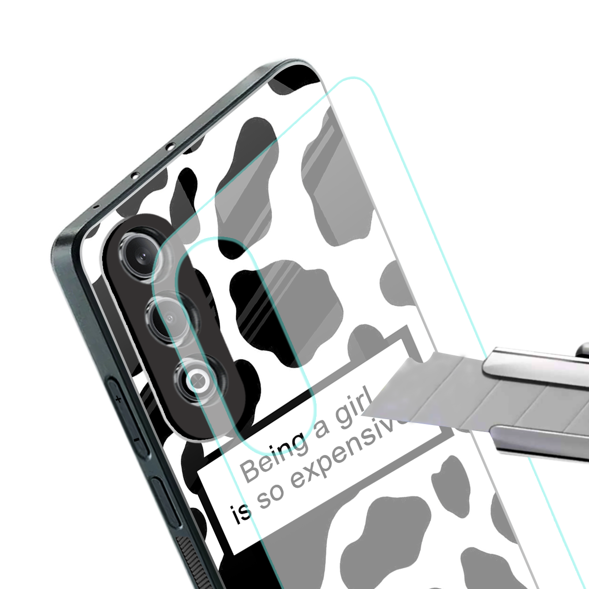 expensive girl back phone cover | glass case for oneplus nord ce 4