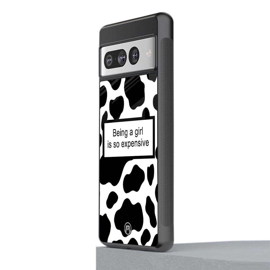expensive girl back phone cover | glass case for google pixel 7 pro