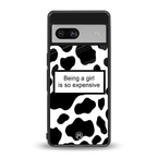 expensive girl back phone cover | glass case for Google Pixel 7