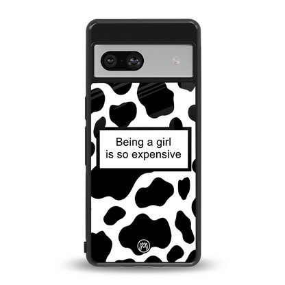 expensive girl back phone cover | glass case for Google Pixel 7A