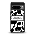 expensive girl back phone cover | glass case for google pixel 8 pro