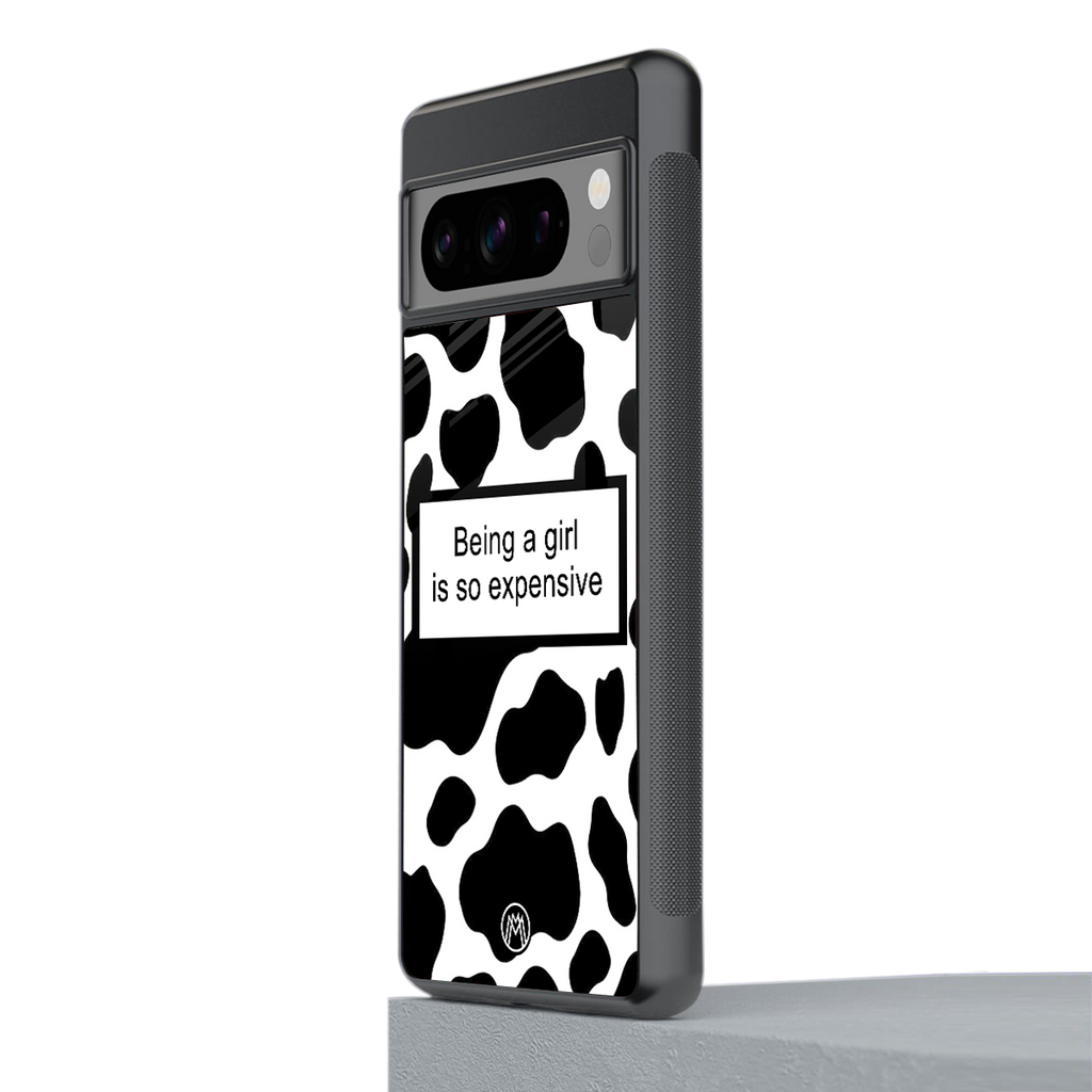 expensive girl back phone cover | glass case for google pixel 8 pro