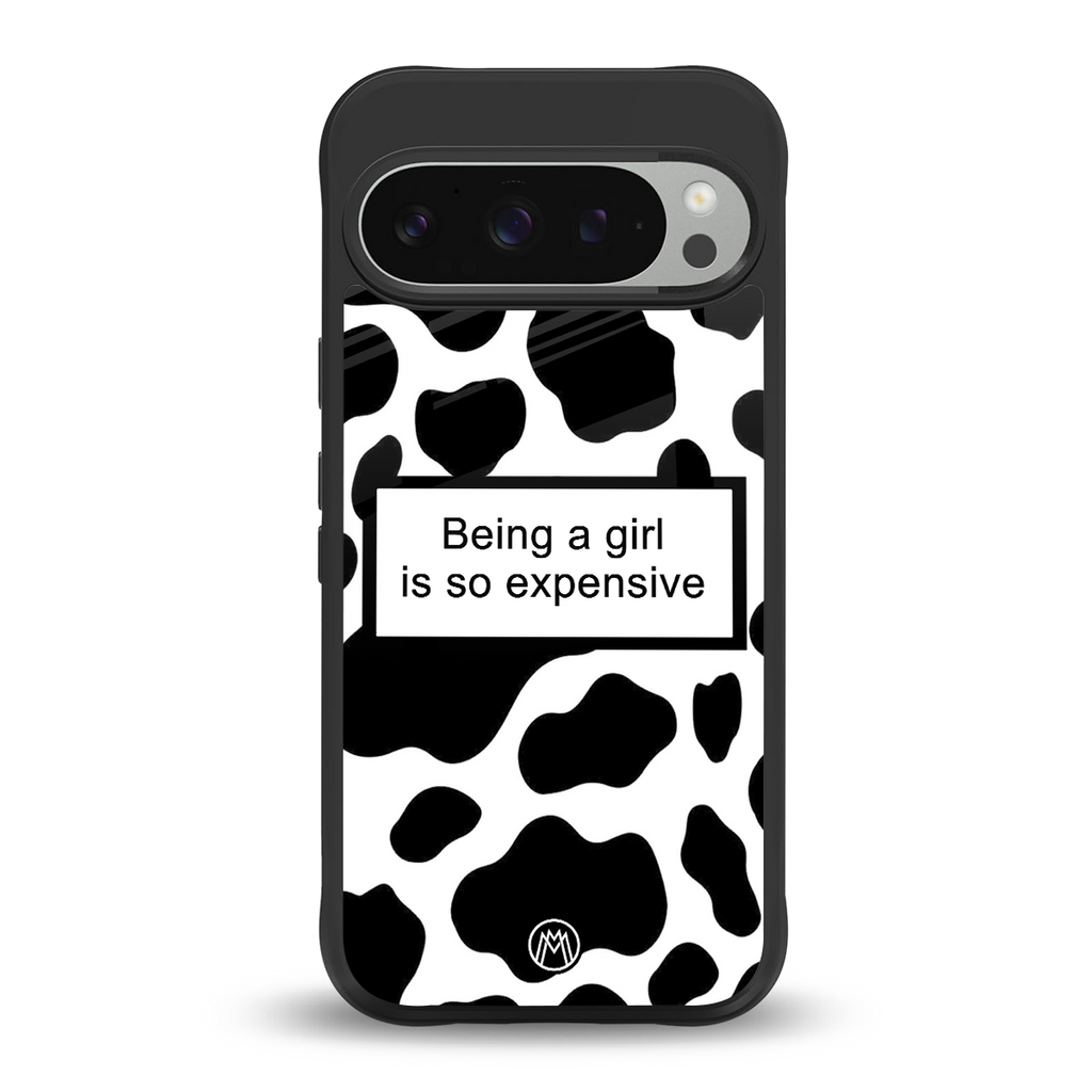 expensive girl back phone cover | glass case for google pixel 9 pro