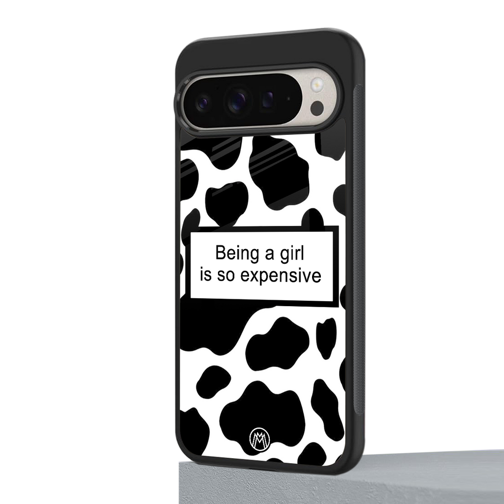 expensive girl back phone cover | glass case for google pixel 9 pro