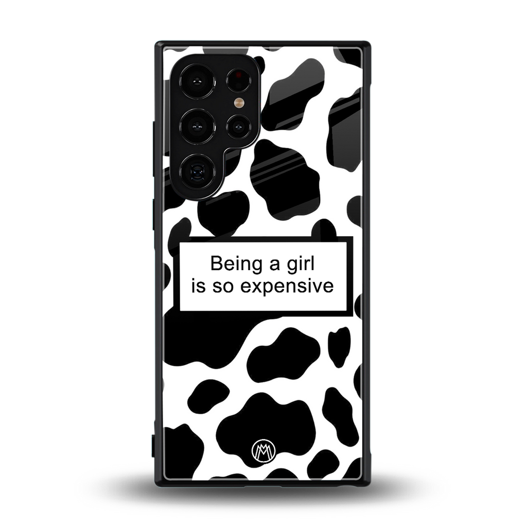 expensive girl back phone cover | glass case for samsung galaxy s23 ultra