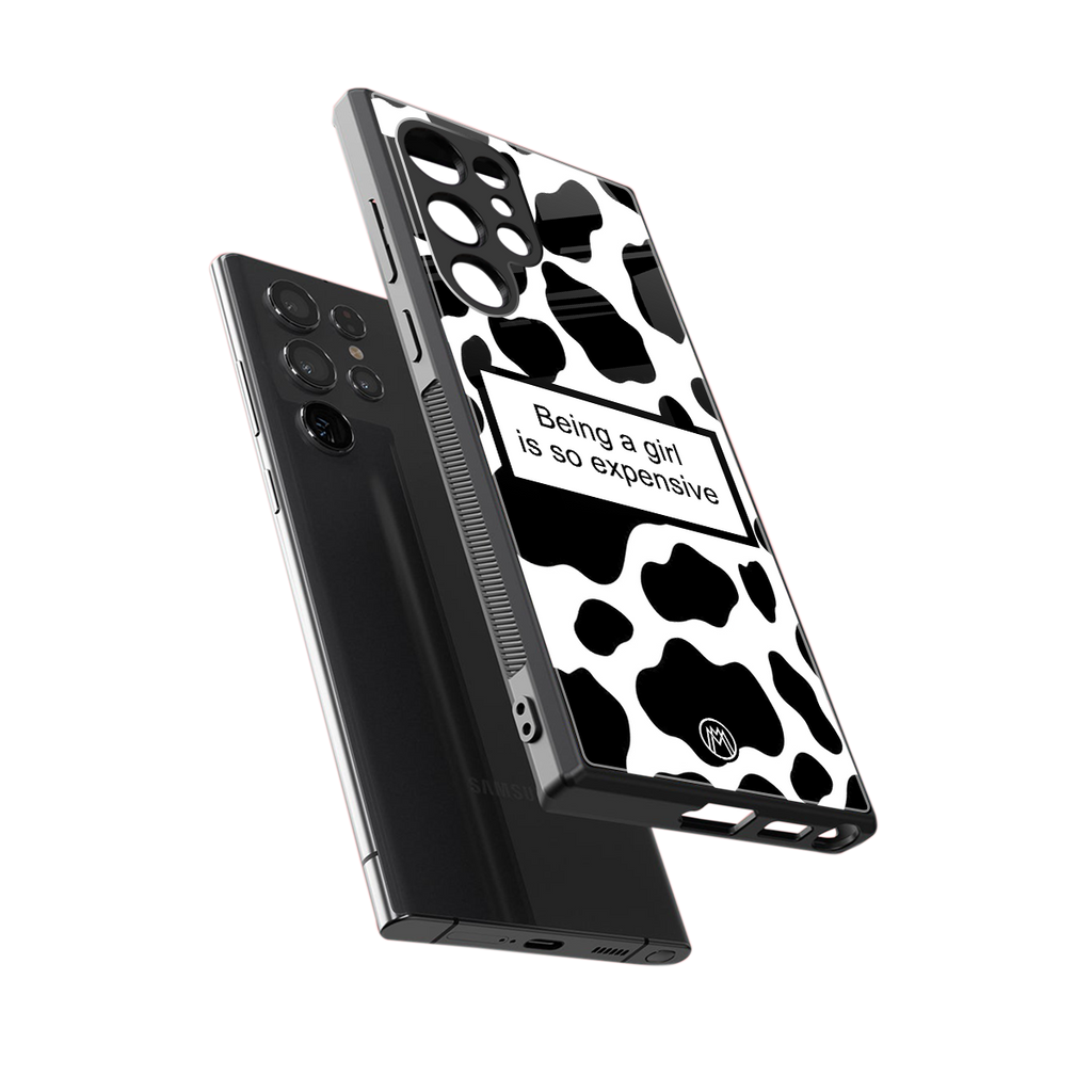 expensive girl back phone cover | glass case for samsung galaxy s23 ultra