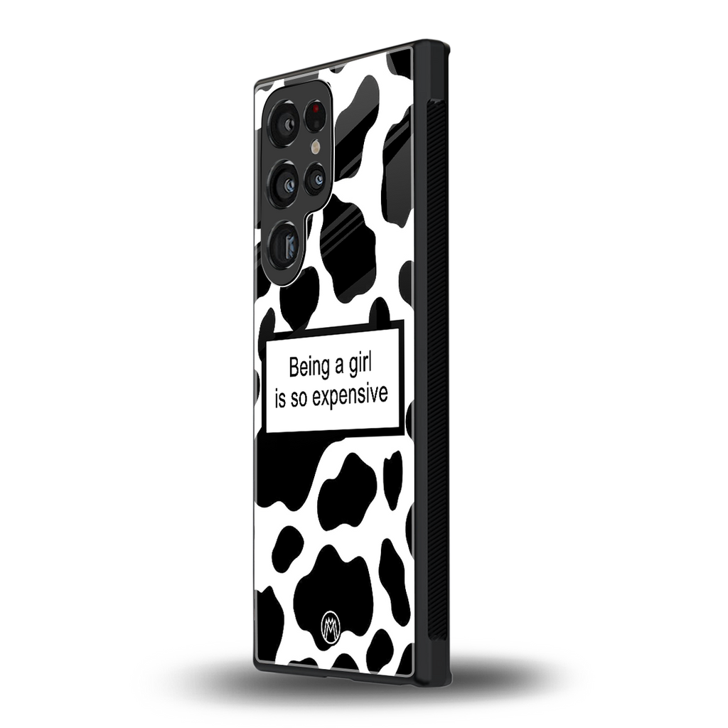 expensive girl back phone cover | glass case for samsung galaxy s23 ultra