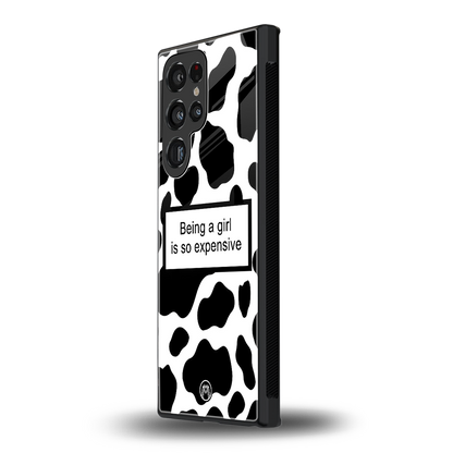 expensive girl back phone cover | glass case for samsung galaxy s23 ultra