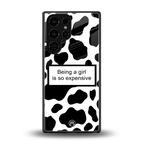 expensive girl back phone cover | glass case for samsung galaxy s25 ultra