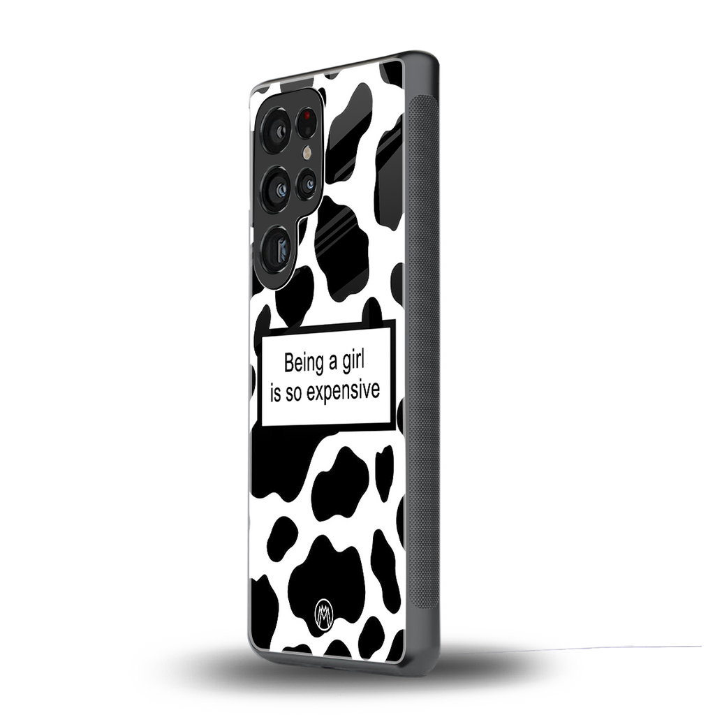 expensive girl back phone cover | glass case for samsung galaxy s25 ultra
