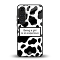expensive girl back phone cover | glass case for samsung galaxy s24 plus