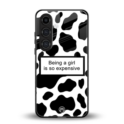 expensive girl back phone cover | glass case for samsung galaxy s23 plus