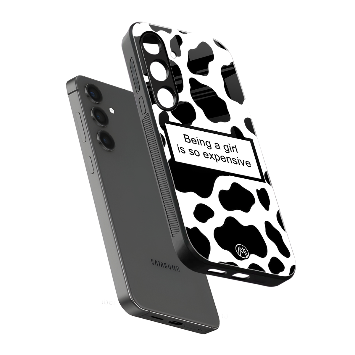 expensive girl back phone cover | glass case for samsung galaxy s24 plus