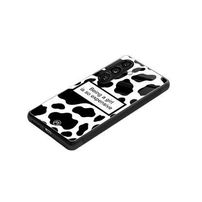 expensive girl back phone cover | glass case for samsung galaxy s23 plus