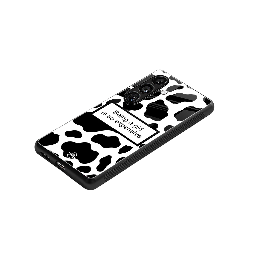 expensive girl back phone cover | glass case for samsung galaxy s25 plus