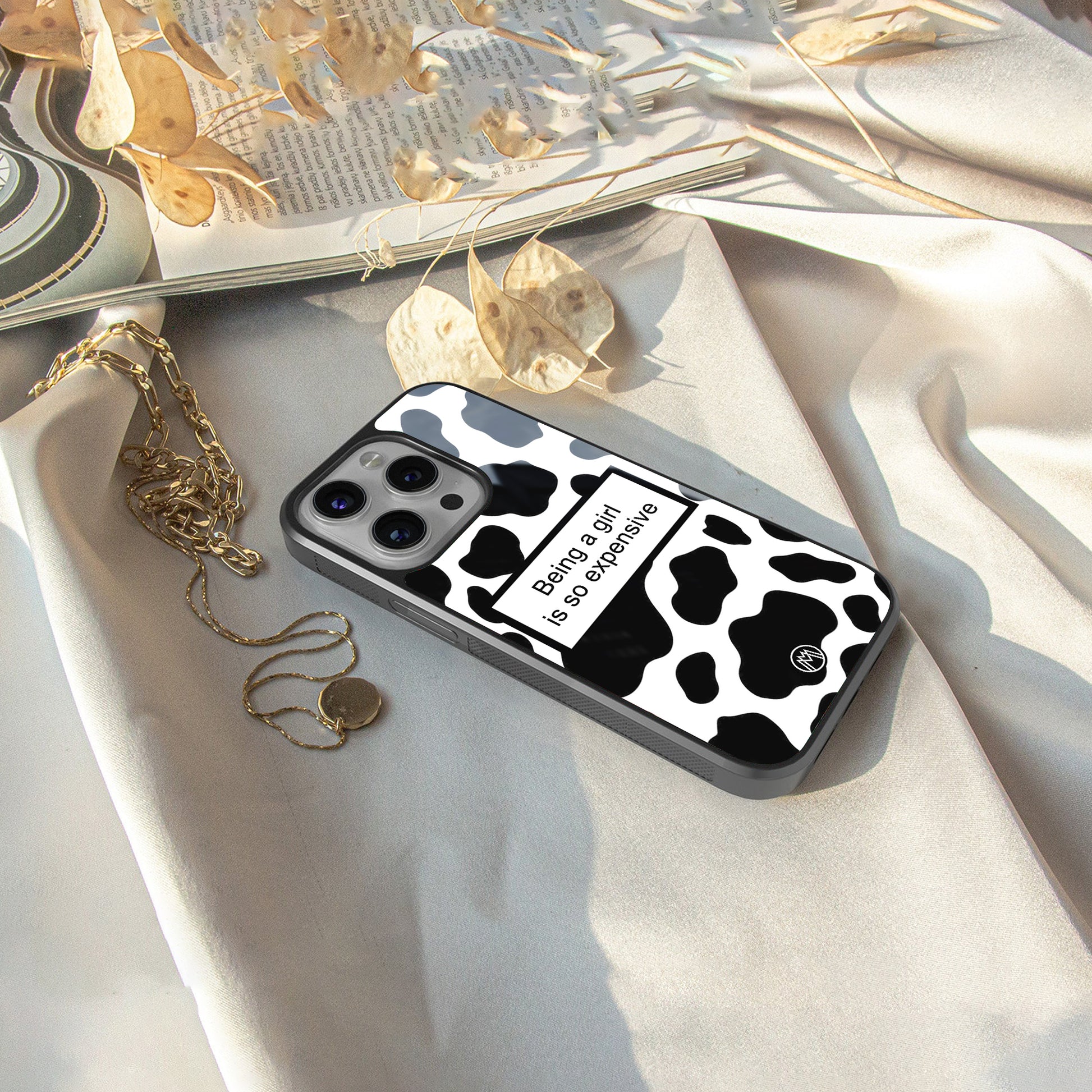 expensive girl back phone cover | glass case for iphone 15 pro