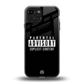 explicit content back phone cover | glass case for iphone 13 mini
