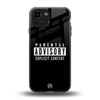 explicit content back phone cover | glass case for iphone 13 mini