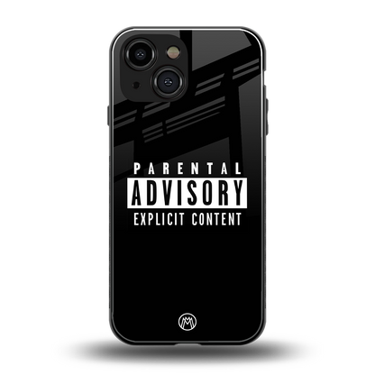 explicit content back phone cover | glass case for iphone 13 mini